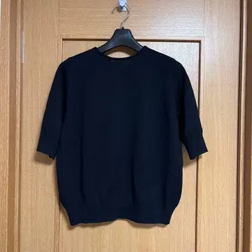 보르지 코튼폴리에스테르 백 펄버튼 2-way 풀오버