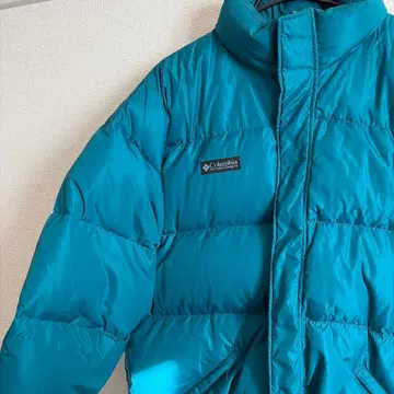 [레어] 컬럼비아 다운 자켓 그린 XL 오버 사이즈 아웃도어