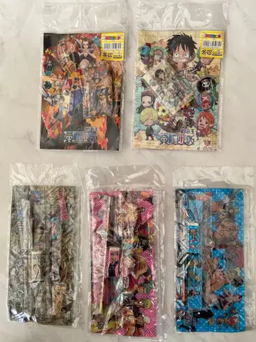 [ 미사용 새상품 ] 원피스 펜 케이스입 문구 세트 색칠놀이 세트