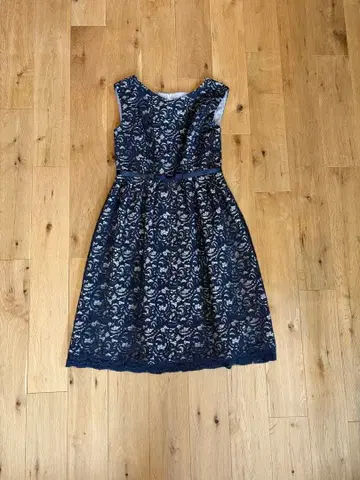 스트로베리 필드 원피스 파티 드레스 네이비 라메