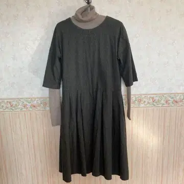 MAGALI 기모 코튼 턱 원피스