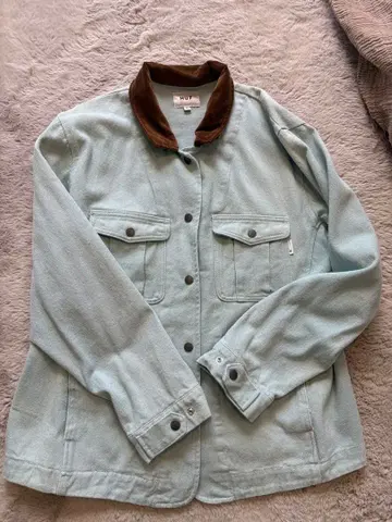 HUF 하프 코듀로이 옷깃 데님 자켓