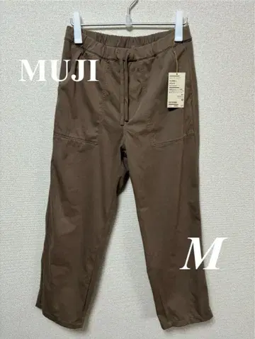[ 무인양품 ] 새상품급 스트레치 저지 베이커 팬츠 M 모카 브라운