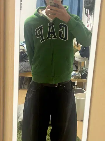 GAP 지퍼 후드티 크롭 y2k 스트릿