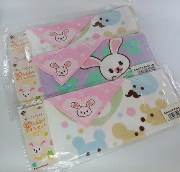 토끼 모피 포근 미니 타월 3개 세트 제일복권