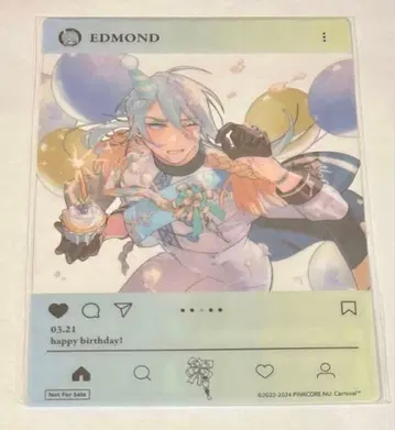 NU:카니발 Birthday Party 생일 에드몬드 클리어 카드