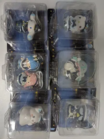 산리오 HOLIDAY 복권 피규어 6체 세트