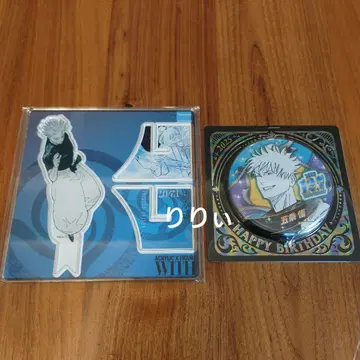 주술회전 고죠 사토루 생일 캔뱃지 아크릴 피규어