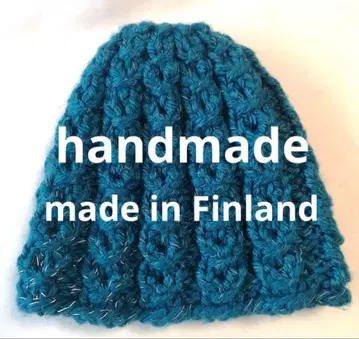 [ 미사용 ] 핸드메이드 손뜨개질 니트 모자 피니 핀란드