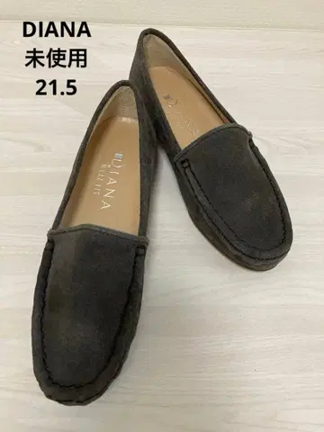 [ 미사용 ] 다이애나 슬립온 벨로아 다크 브라운 21.5