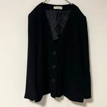 레마롱 블랙 포멀 자켓 블랙 관혼상제 무지 어깨 패드