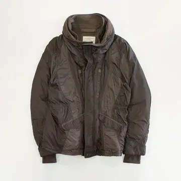 [ goa ] 플라이트 자켓풍 후드 부착 다운