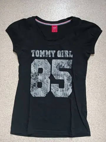 y2k 토미걸 TOMMY GIRL 티셔츠 블랙 티셔츠 로고 티셔츠