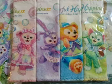 더피 프렌즈 20주년 기념 컬러풀 해피니스 미니 타월 4개 세트 외