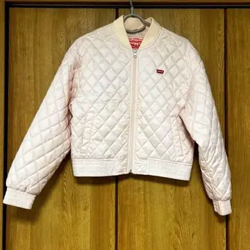 핑크 퀼팅 봄버 자켓 Levi's