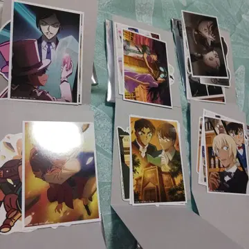 세가 럭키 쿠지 명탐정 코난 J상 브로마이드 & 스티커 세트 컴프