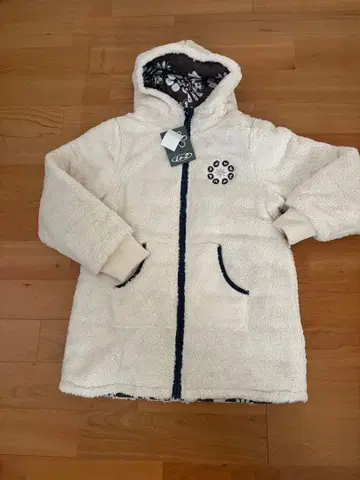 La2 리버서블 자켓 꽃무늬 아이보리 브라운