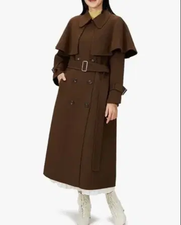 SNIDEL 브라운 Sustaina 리버 케이프 코트