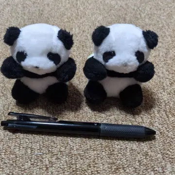 와카야마 팬더 봉제 인형 2체 세트