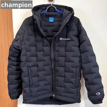 챔피온 [ M ] 후드 부착 다운 자켓 블랙 스타일리쉬