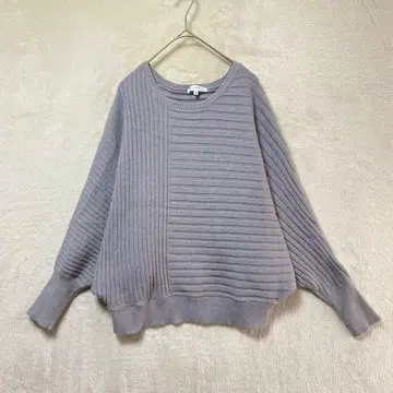 THE SHOP TK/돌먼 슬리브 니트/그레이/M