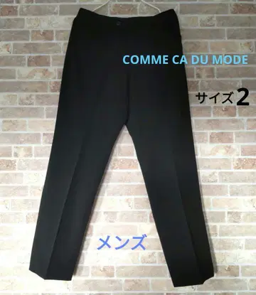 COMME CA DU MODE 블랙 슬랙스 수트 바지 팬츠