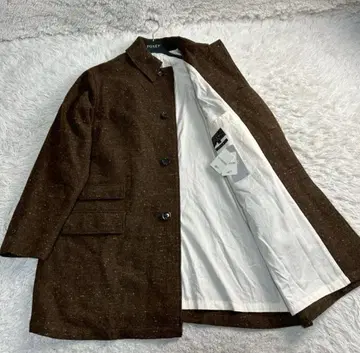 새상품급 빔즈 빔즈플러스 울 헤링본 하프 코트 시착만 한 상품