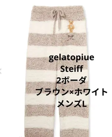 젤라또피케 슈타이프 보더 롱 팬츠 L