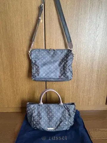 russet 모노그램 핸드백 토트백 2종 세트
