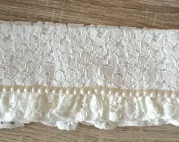 성인식, 졸업식에 펄 장식 화이트 레이스 레이어트 카라