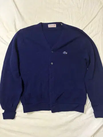 IZOD LACOSTE 파랑 악어 악어 가디건 빈티지 80s 90s