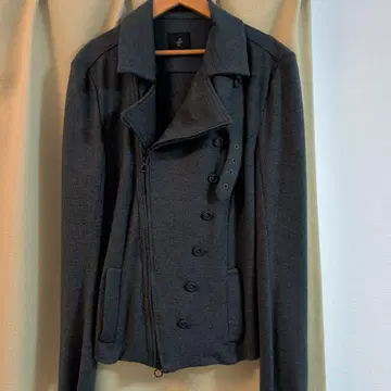 ATO 그레이 더블 라이더 자켓 46