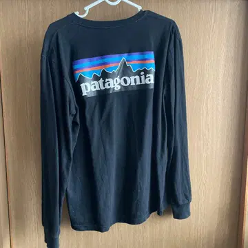 patagonia 블랙 M 슬림핏 긴팔T셔츠