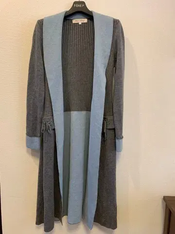 Super Beauty 리브 편직 가디건 40