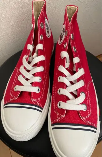 PRO-Keds 레드 하이컷 스니커즈