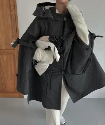 Willfully 판초 코트 그레이