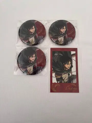 진격의 거인 Attack on Memory 캔뱃지 사진풍 카드 엘렌