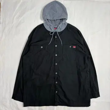 Wrangler 덕지 커버올 후드 부착 XL 블랙 안감 부착