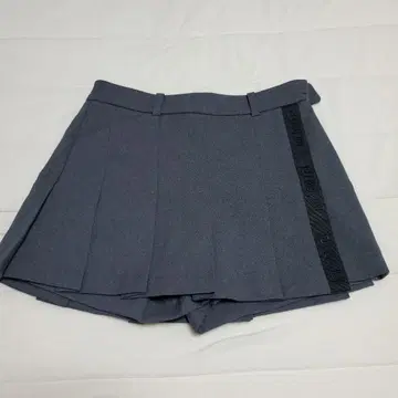 FJ 그레이 플리츠 스커트 여성용