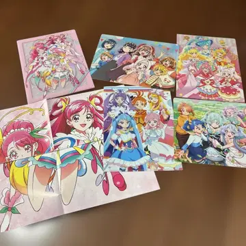 아니메쥬 프리큐어 클리어 파일 5점 포스터 1점