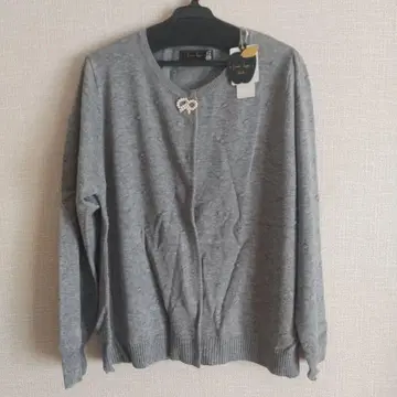 franche lippee 그레이 긴팔 가디건