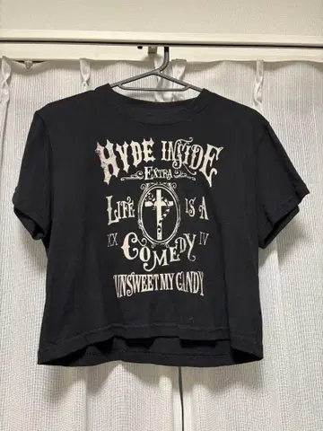 HYDE 블랙 T셔츠 S 사이즈