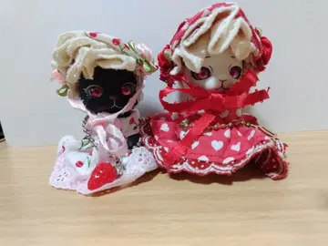 캡슐 인형 고양이 화이트 블랙 커스텀