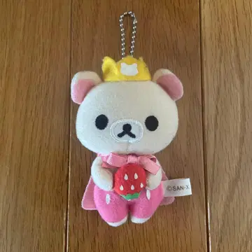 코리락쿠마 딸기 키링 스트랩