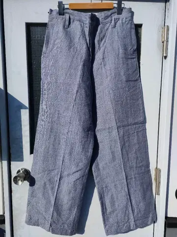 50~60년대 프랑스군 린넨 라미 세일러 팬츠 데드 W32