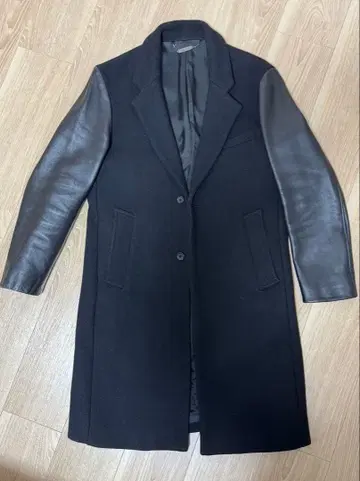 [ 새상품급 ] 가죽 슬리브 체스터 코트 S 사이즈 monkey time