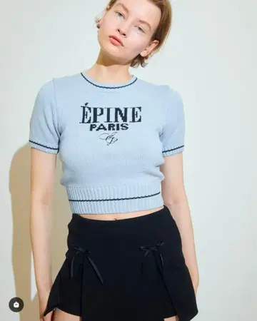 epine paris summer knit blue