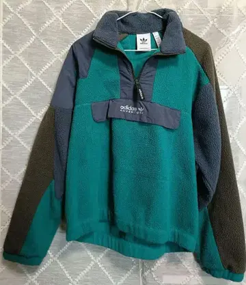 adidas 플리스 자켓 하프 지퍼