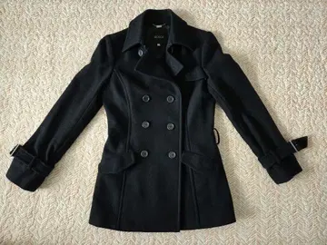 BOSCH 울 더블 피 코트 블랙