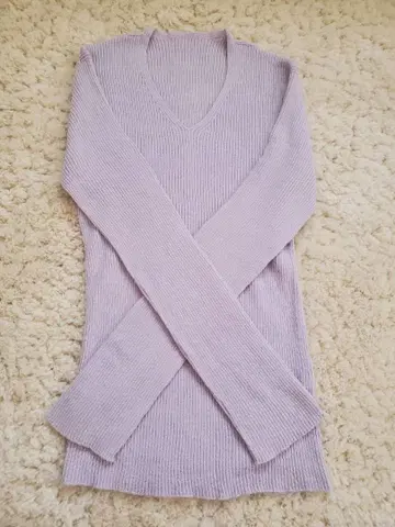 실크 패밀리 긴팔 무봉제 니트